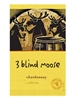 3 Blind Moose Chardonnay 750ML Label