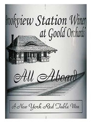 Brookview Station Winery All Aboard Red NV 750ML Label