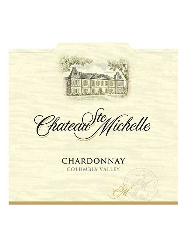 Chateau Ste Michelle Chardonnay Columbia Valley 2013 375ML Half Bottle Label
