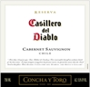 Concha Y Toro Casillero del Diablo Reserve Cabernet Sauvignon Central Valley 2014 750ML Label