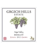 Grgich Hills Merlot Napa Valley 2012 750ML Label