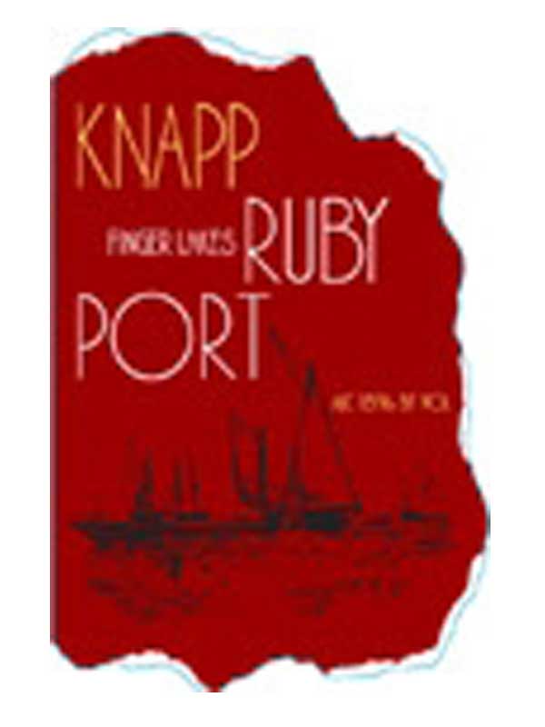 Knapp Winery Ruby Port Finger Lakes NV 375ML Half Bottle Label