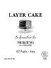 Layer Cake Primitivo Puglia 750ML Label