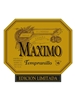 Maximo Tempranillo Edicion Limitada Vino de La Tierra de Castilla 2013 750ML Label