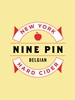 Nine Pin Cider Works Belgian Hard Cider Albany 22oz Label