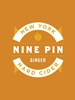 Nine Pin Cider Works Ginger Hard Cider Albany 22oz Label