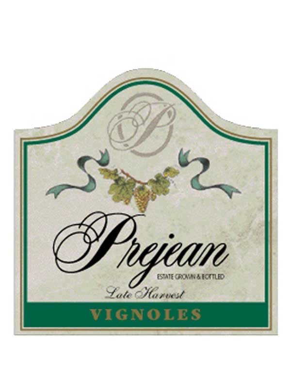Prejean Winery Late Harvest Vignoles Finger Lakes 375ML Label