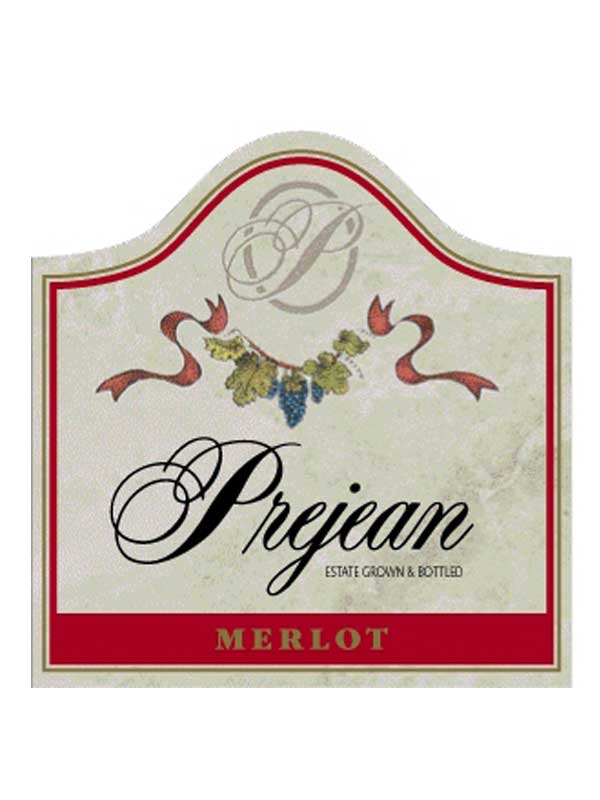 Prejean Winery Merlot Finger Lakes 750ML Label
