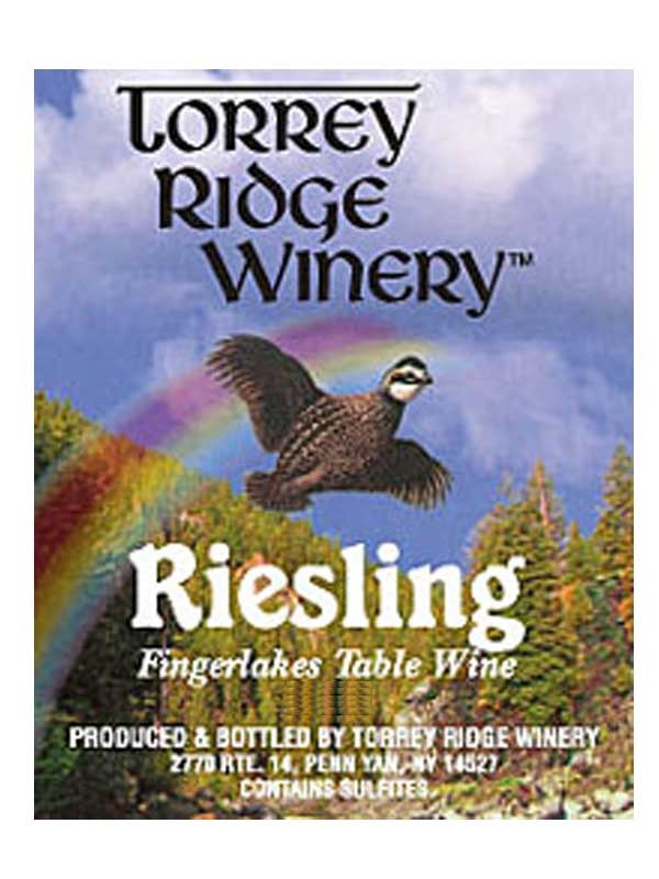 Torrey Ridge Winery Riesling Finger Lakes 750ML Label