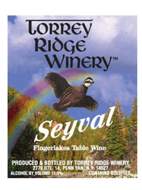 Torrey Ridge Winery Seyval Finger Lakes 750ML Label