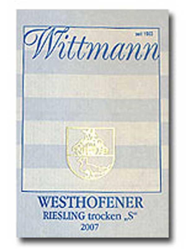 Wittmann Westhofener Riesling Trocken S Rheinhessen 2007 750ML Label