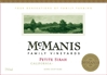 McManis Family Vineyards Petite Sirah 750ML Label