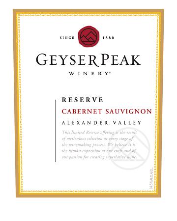 Geyser Peak Winery Cabernet Sauvignon Reserve 2002 750ML