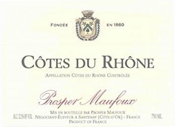 Prosper Maufoux Cotes du Rhone 2009 750ML