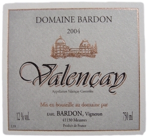 Domaine Bardon Valencay Rouge 2007 750ML