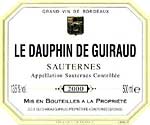 le Dauphin de Guiraud Sauternes 2002 500ML - 972312605