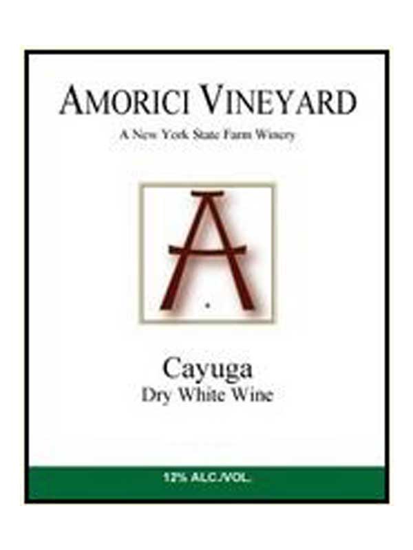 Amorici Vineyard Cayuga White Hudson Valley 750ML Label