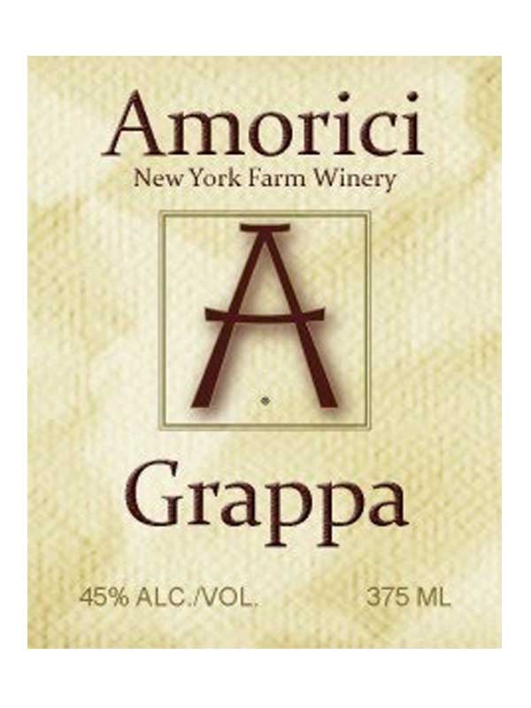 Amorici Vineyard Grappa Hudson Valley 375ML Label