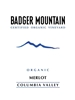 Badger Mountain Merlot Columbia Valley 750ML Label
