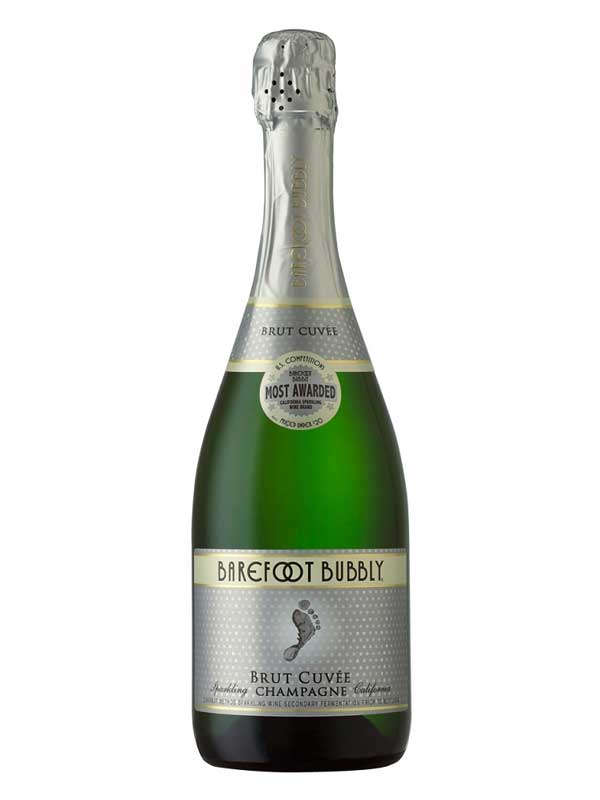 Barefoot Bubbly Brut Cuvee Champagne NV 750ML Bottle