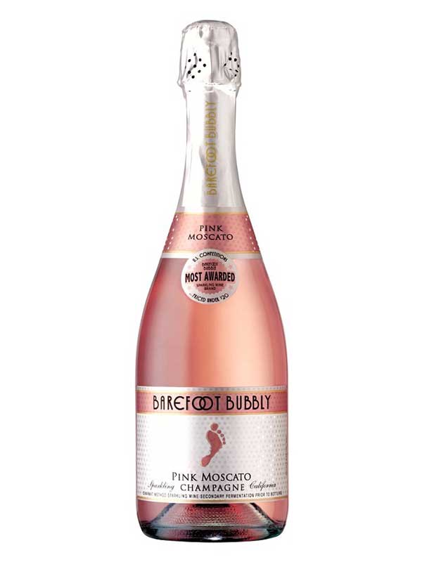 Barefoot Bubbly Pink Moscato Champagne NV 750ML Bottle