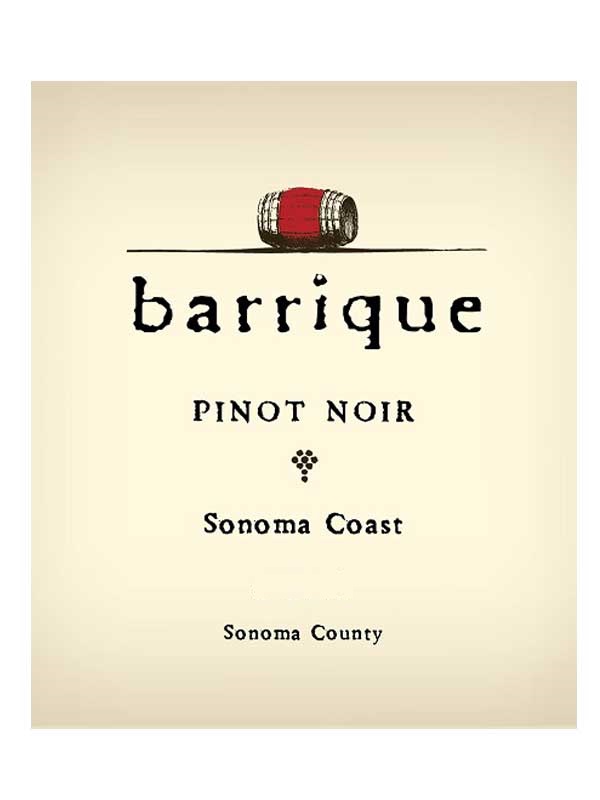 Barrique Pinot Noir Sonoma Coast 750ML Label