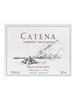 Bodega Catena Zapata Cabernet Sauvignon Mendoza 750ML Label