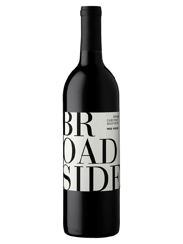 Broadside Cabernet Sauvignon Paso Robles 2018 750ML Bottle