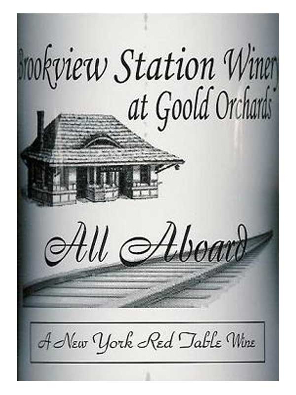 Brookview Station Winery All Aboard Red NV 750ML Label