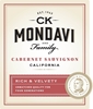 CK Mondavi Cabernet Sauvignon 750ML Label