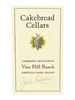 Cakebread Cellars Vine Hill Ranch Cabernet Sauvignon Napa Valley 750ML Label
