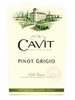 Cavit Pinot Grigio Delle Venezie 750ML Label