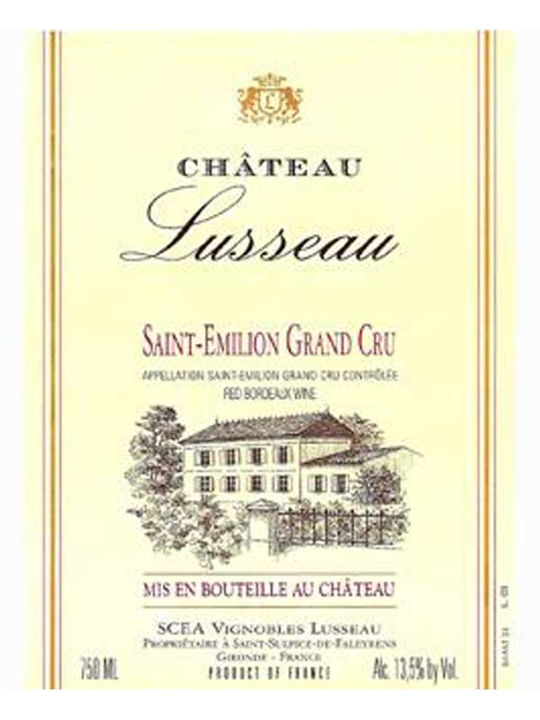 Chateau Lusseau Saint Emilion 750ML Label