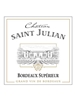 Chateau Saint Julian Bordeaux Superieur 750ML Label