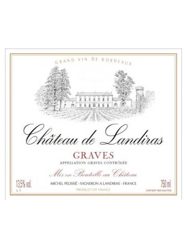 Chateau de Landiras Graves 750ML Label