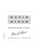 Davis Bynum Pinot Noir Russian River Valley 750ML Label