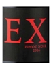EX by Wrath Pinot Noir Monterey 2016 750ML Label