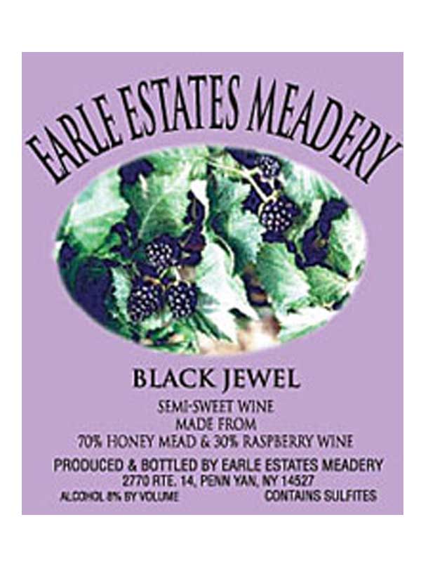 Earle Estates Black Jewel Finger Lakes NV 750ML Label