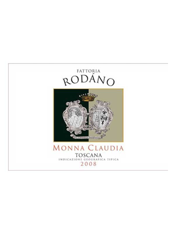 Fattoria Rodano Monna Claudia Toscana 2008 750ML Label