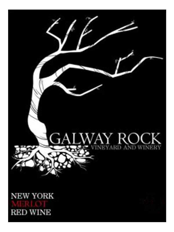 Galway Rock Merlot 750ML Label