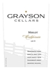 Grayson Cellars Merlot Lot 6 750ML Label