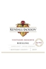 Kendall-Jackson Riesling Vintner's Reserve Monterey County 2019 750ML Label