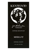 Kenwood Vineyards Merlot Jack London Vineyard Sonoma 750ML Label