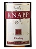 Knapp Winery Riesling Finger Lakes 750ML Label