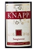 Knapp Winery Sangiovese Finger Lakes 750ML Label