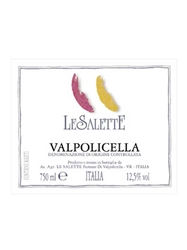 Le Salette Valpolicella 2015 750ML Label