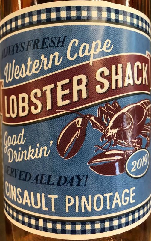 Lobster Shack Pinotage Shiraz Rose Western Cape 2019 750ML Label
