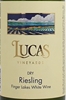 Lucas Vineyards Dry Riesling Finger Lakes 750ML Label