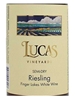Lucas Vineyards Semi Dry Riesling Finger Lakes 750ML Label