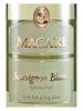 Macari Vineyards Sauvignon Blanc North Fork of Long Island 750ML Label
